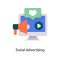 istockphoto-1353195989-612×612 Social Advertising vector Flat Icon Design illustration. Social Media Symbol on White background EPS 10 File